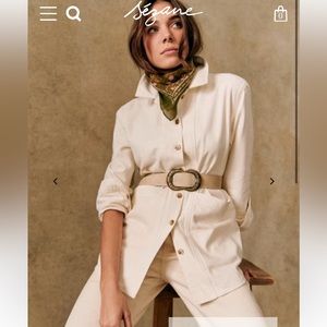 Will jacket ecru from Sezane